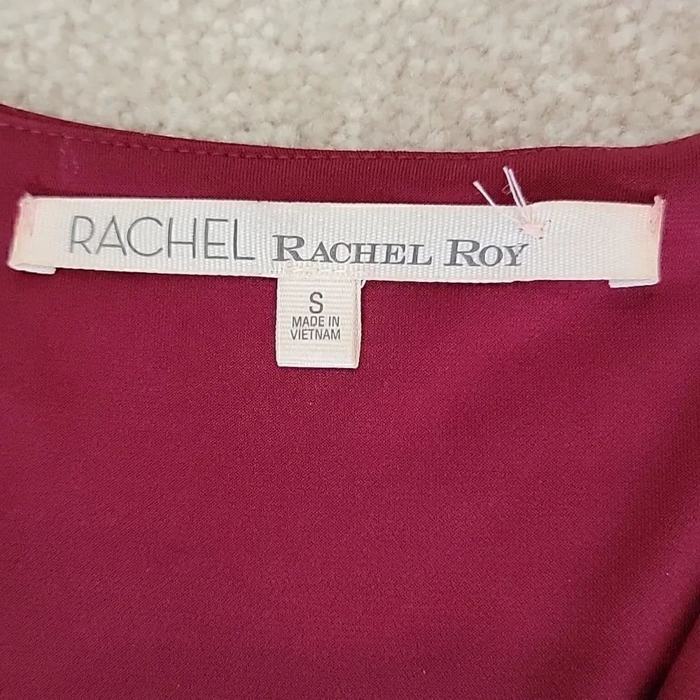 Rachel Roy deep red faux wrap dress - Picture 9 of 13